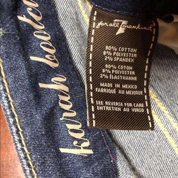 🆕 For All Mankind High Waist Bootcut Karah Jeans Y2K Vintage Medium Dark Wsh 26 - Picture 8 of 8